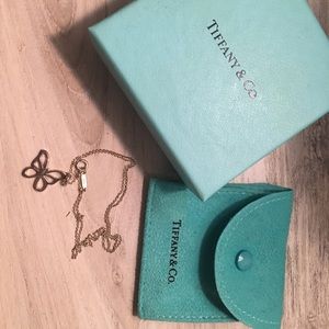Tiffany & Co Butterfly Pendant Necklace